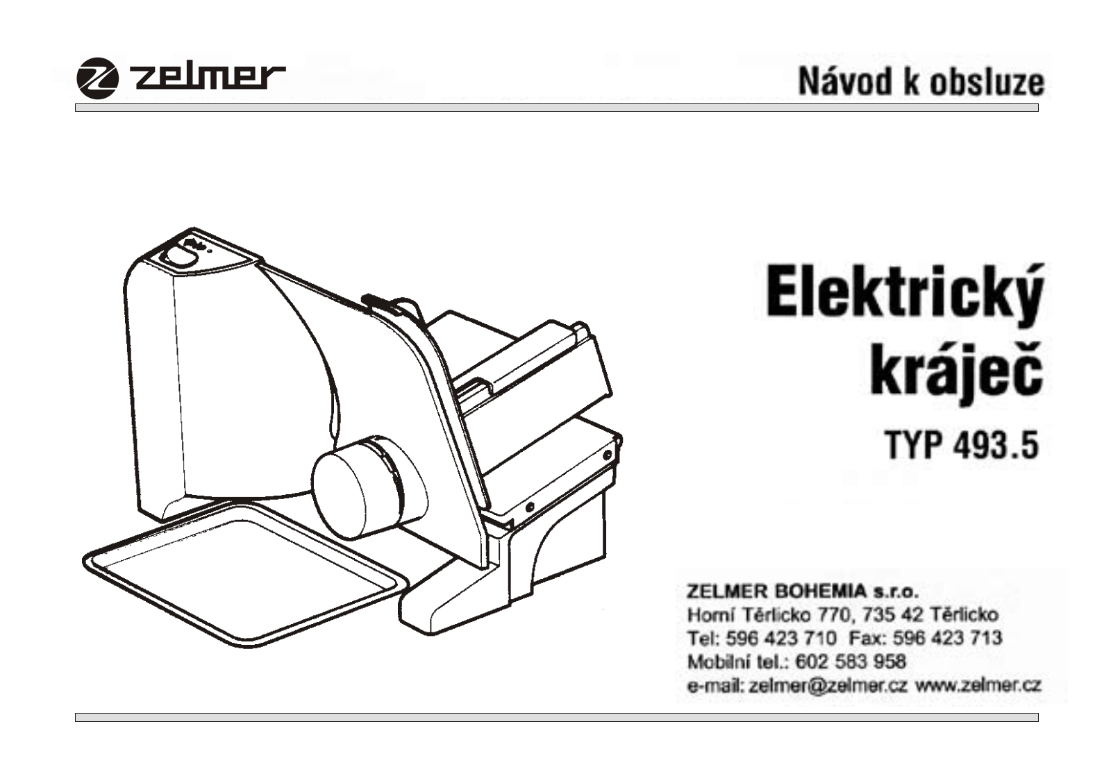 Zelmer Alexis 493.5SY, 493.5 Alexis, Alexis 493.5 User Manual