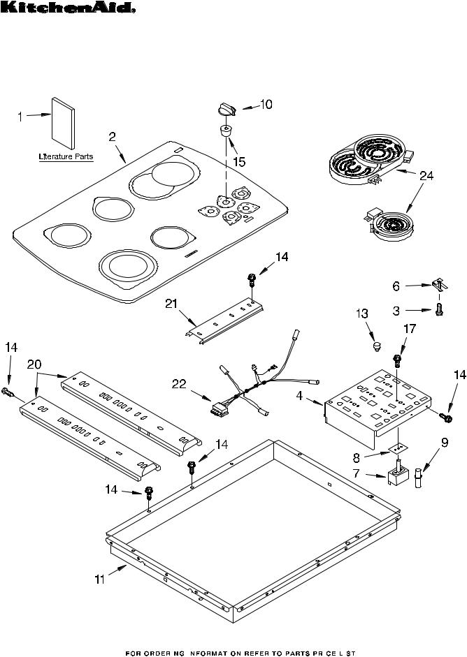 KitchenAid KECC567GWW2 Parts List