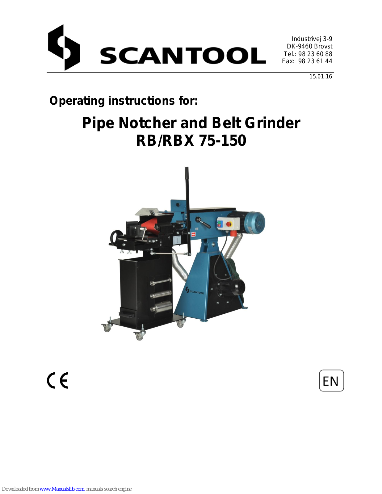Scantool RB 75X, RB 150, RB 75, RB 150X, 75-2000 Operating Instructions Manual - ManualMachine.com