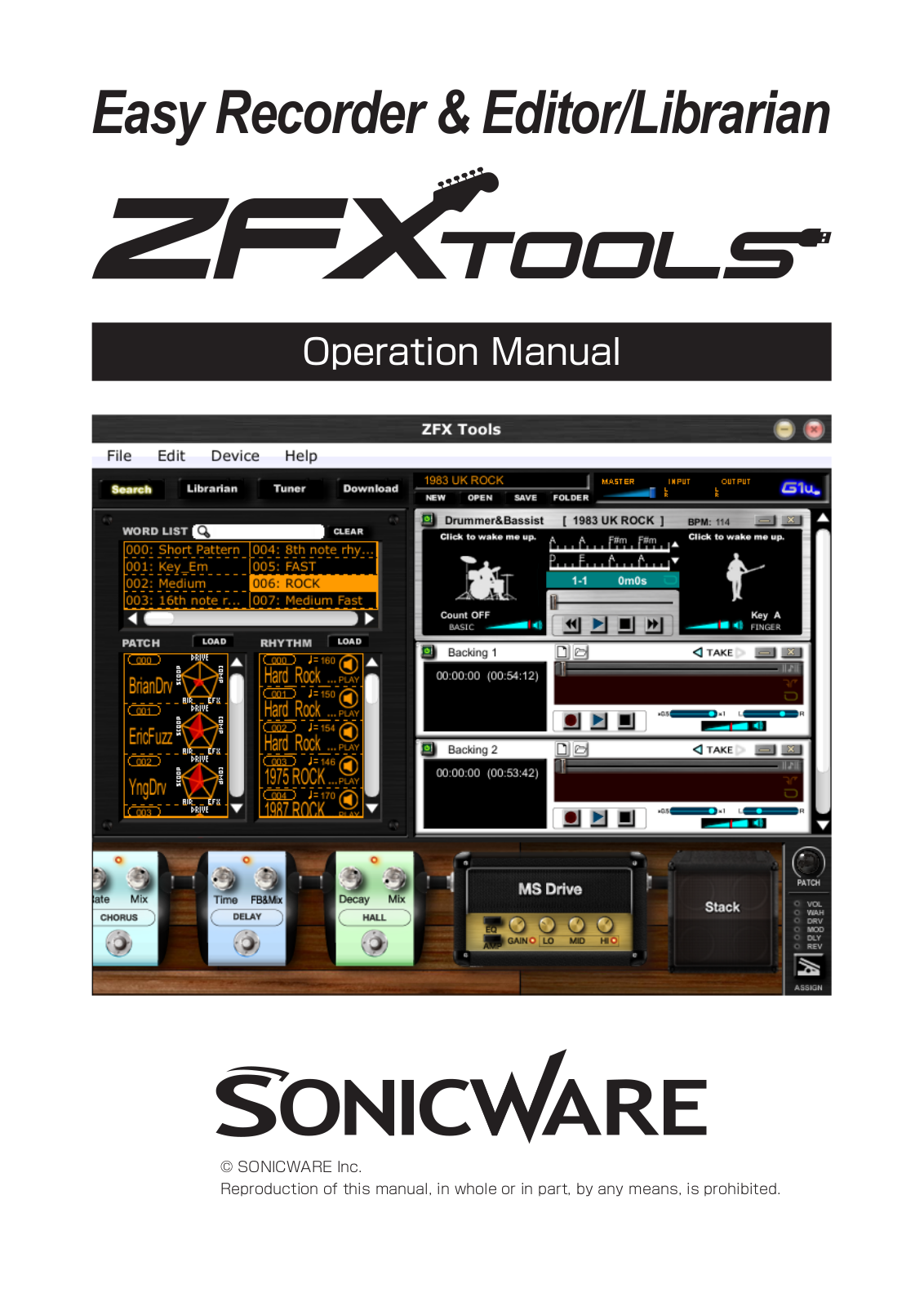 Zoom ZFX TOOLS Operation Manual