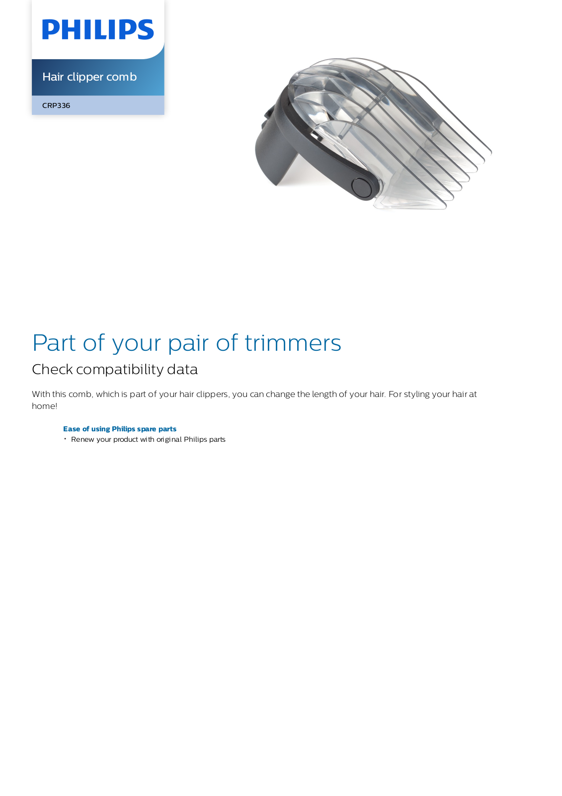 Philips CRP336/01 leaflet - ManualMachine.com