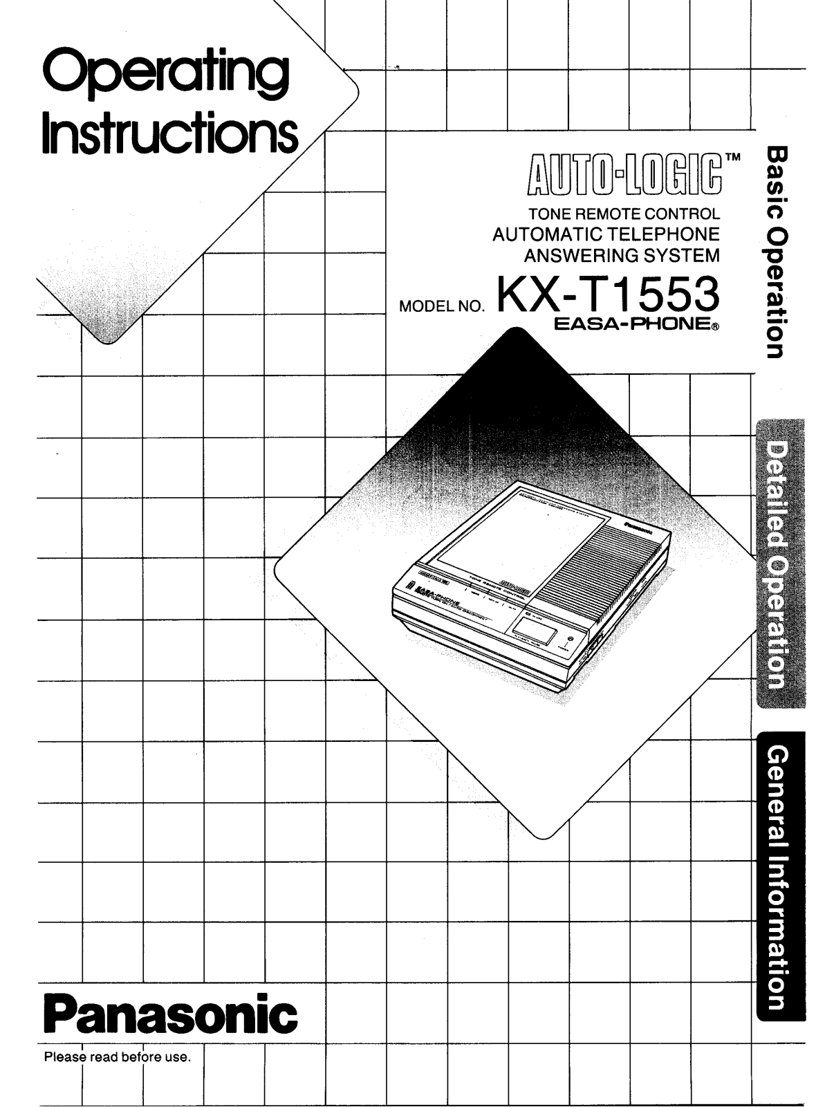 Panasonic KX-T1553 User Manual