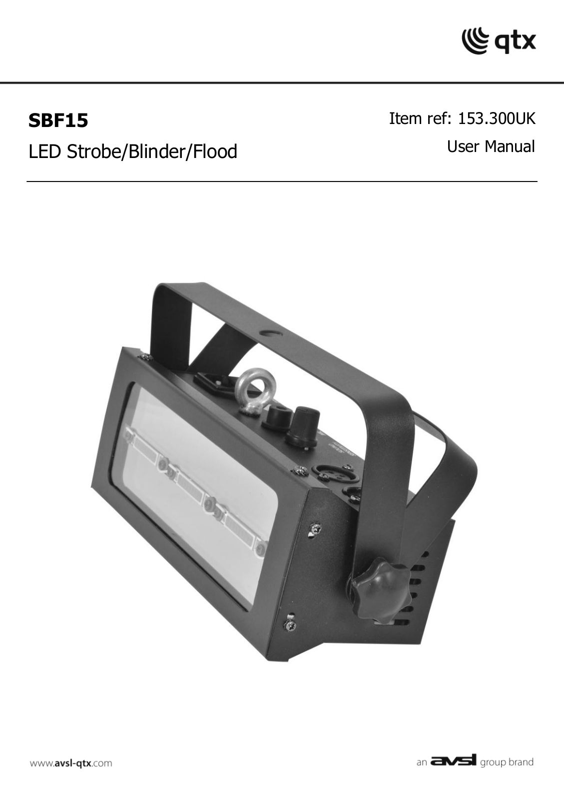 AVSL SBF15 User Manual