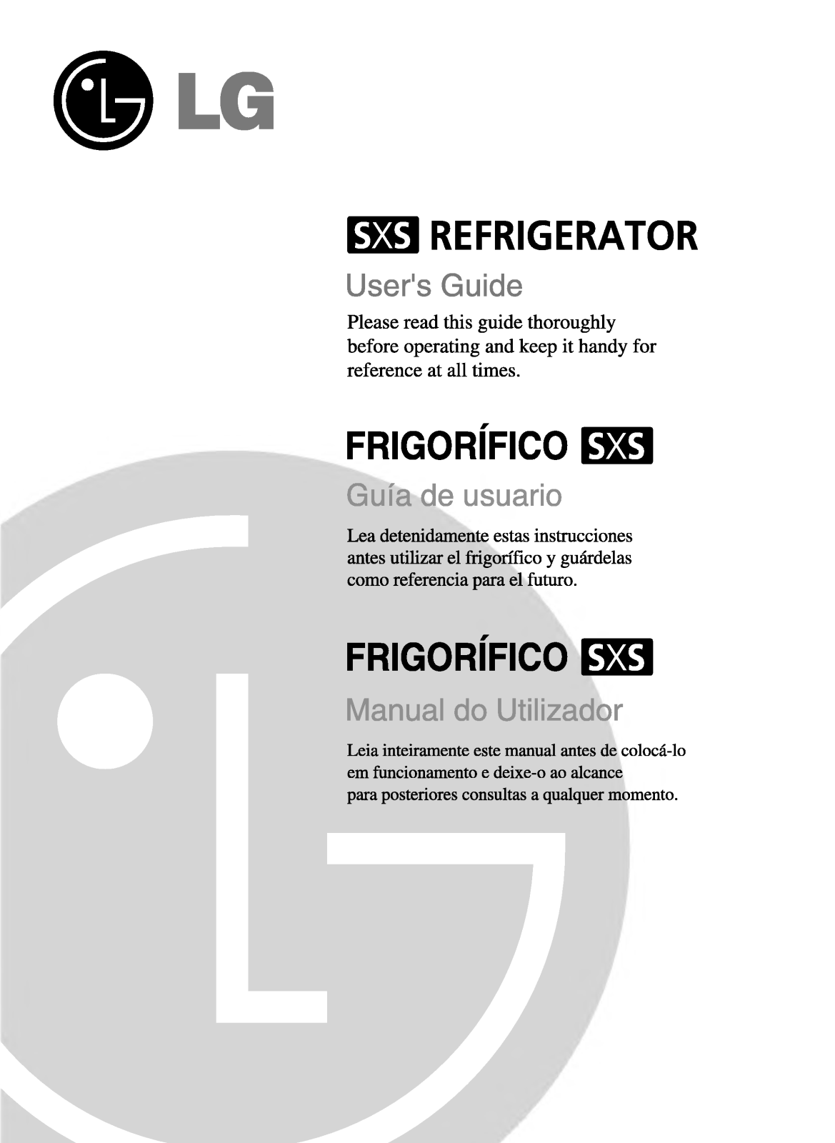 Lg GR-L2075LXB, GR-P207LW, GR-P2075LXB User Manual