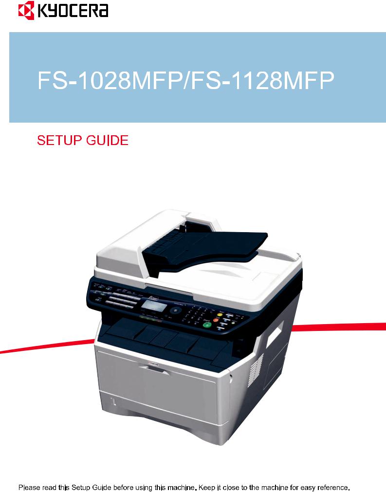 Kyocera FS-1128MFP, FS-1028MFP Manual