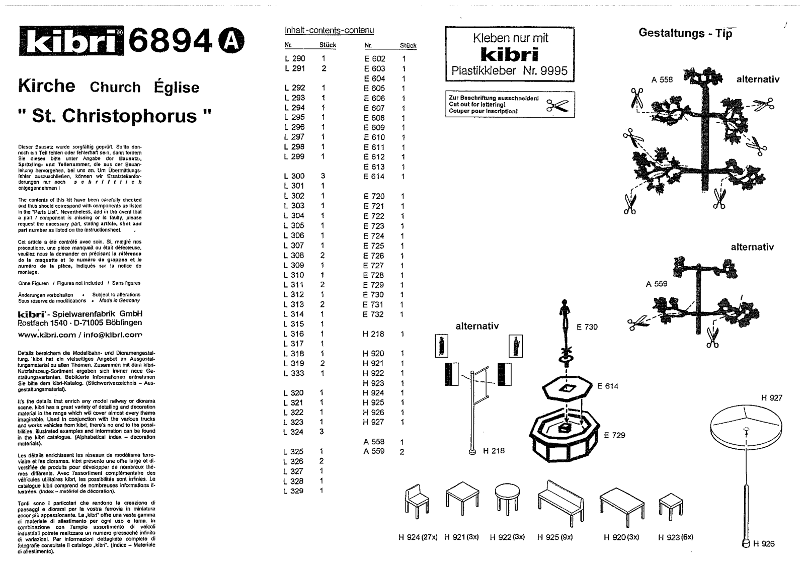 Kibri 6894 User Manual