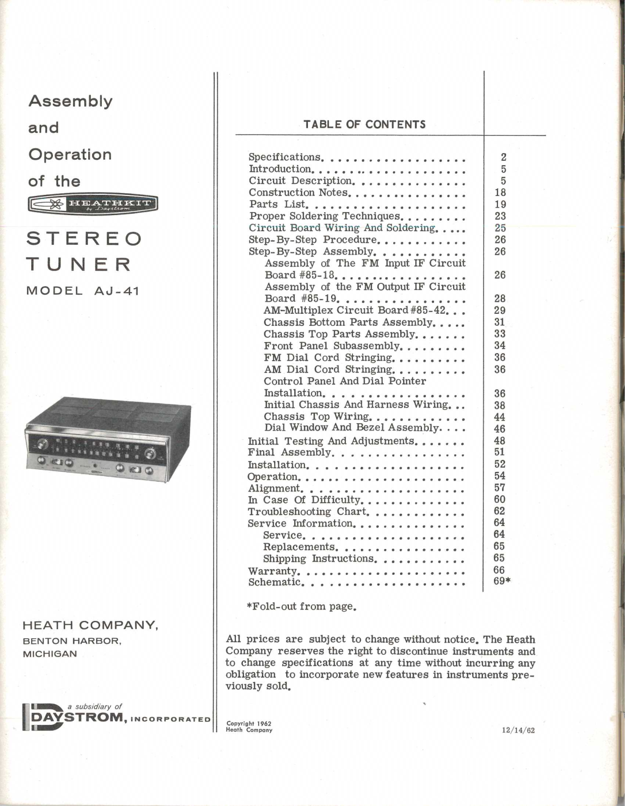 Heathkit AJ-41 Schematic