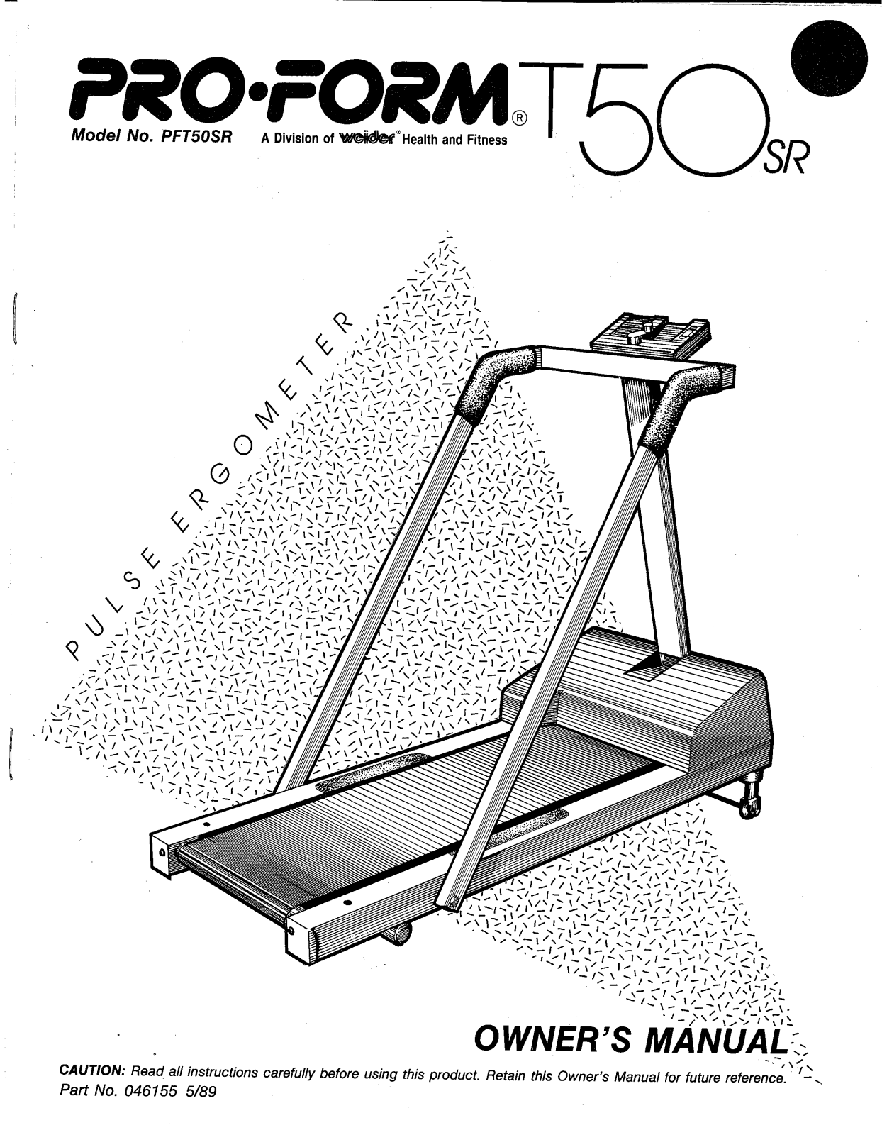 ProForm PFT50SR0 User Manual