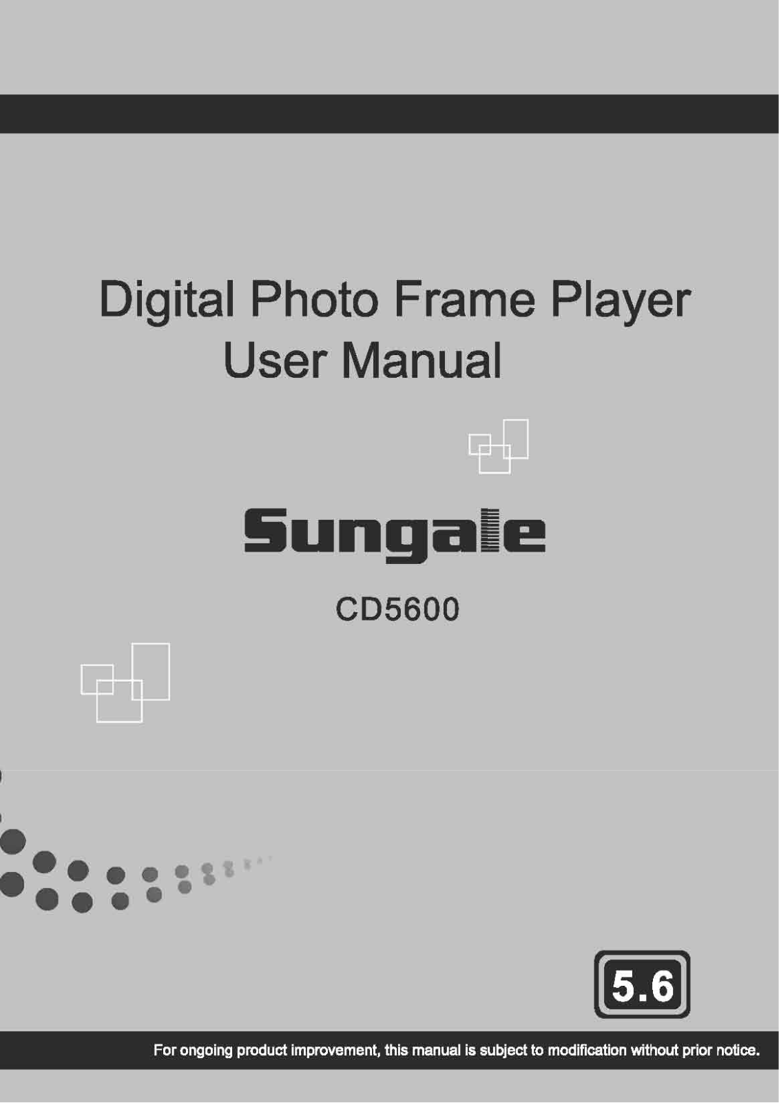 Sungale CD5600 User Manual