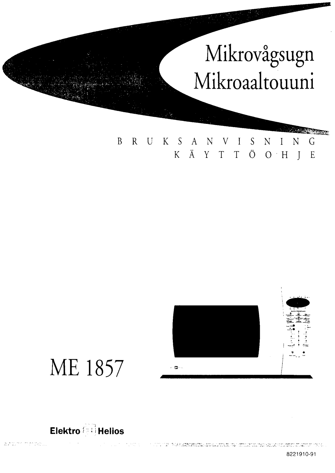 Elektro helios ME1857 User Manual