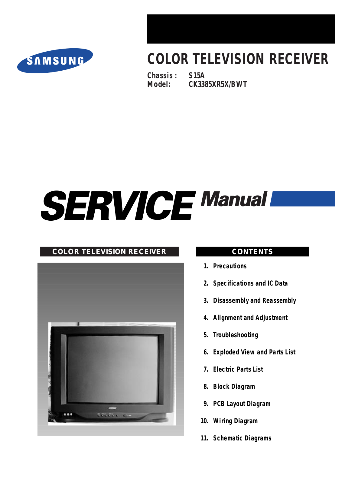 SAMSUNG CK3385XR5XBWT Service Manual