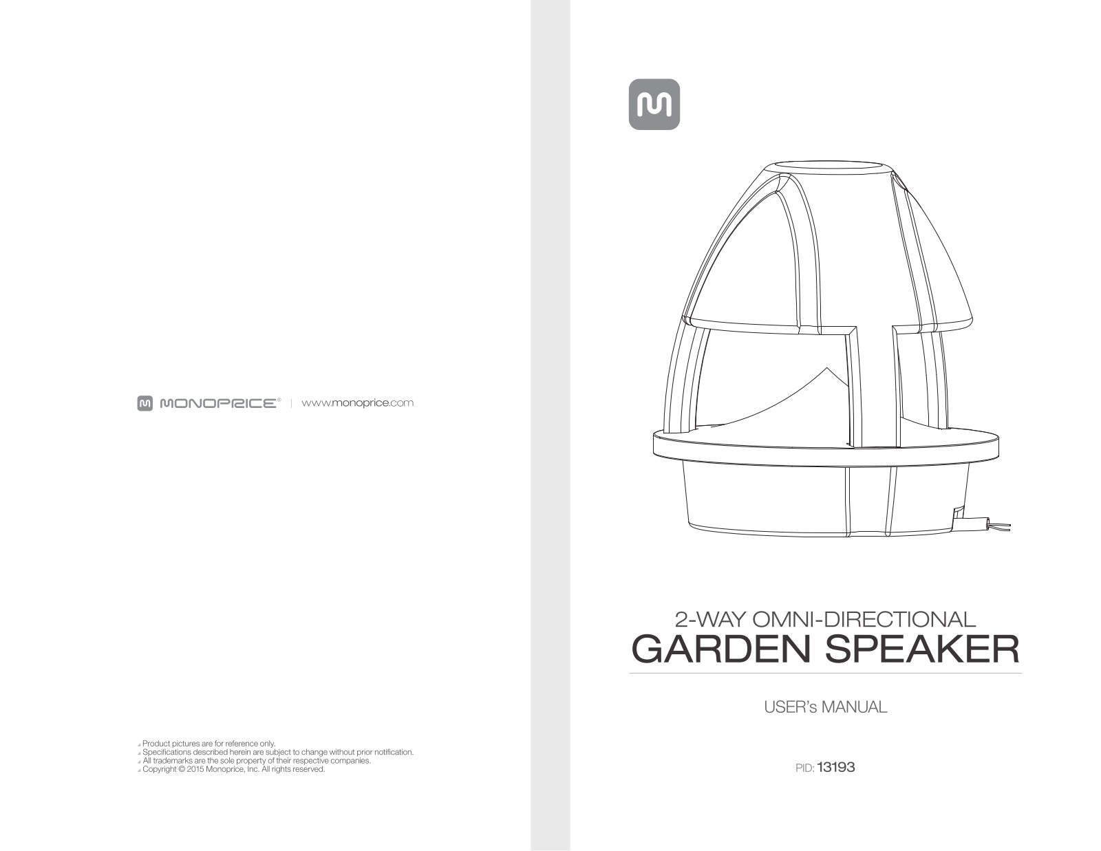 Monoprice 13193 User Manual