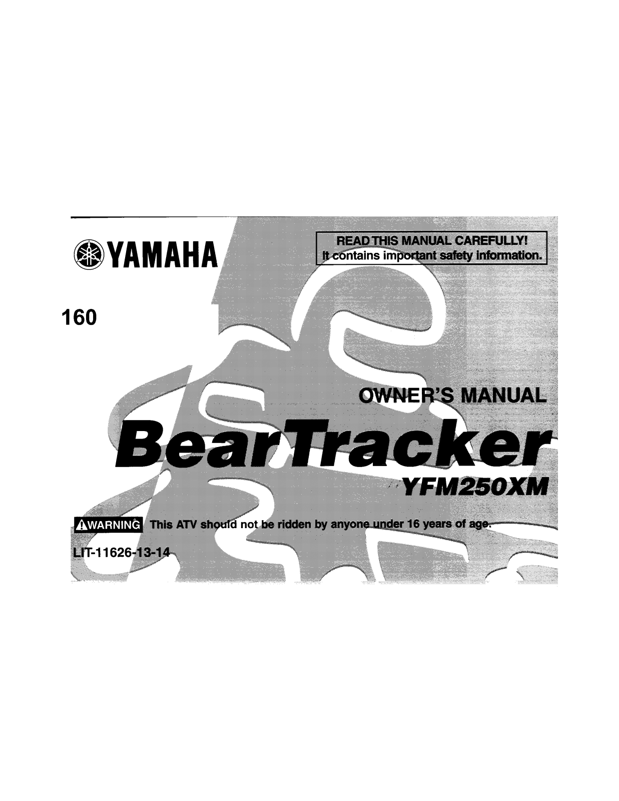 Yamaha YFM250XM User Manual