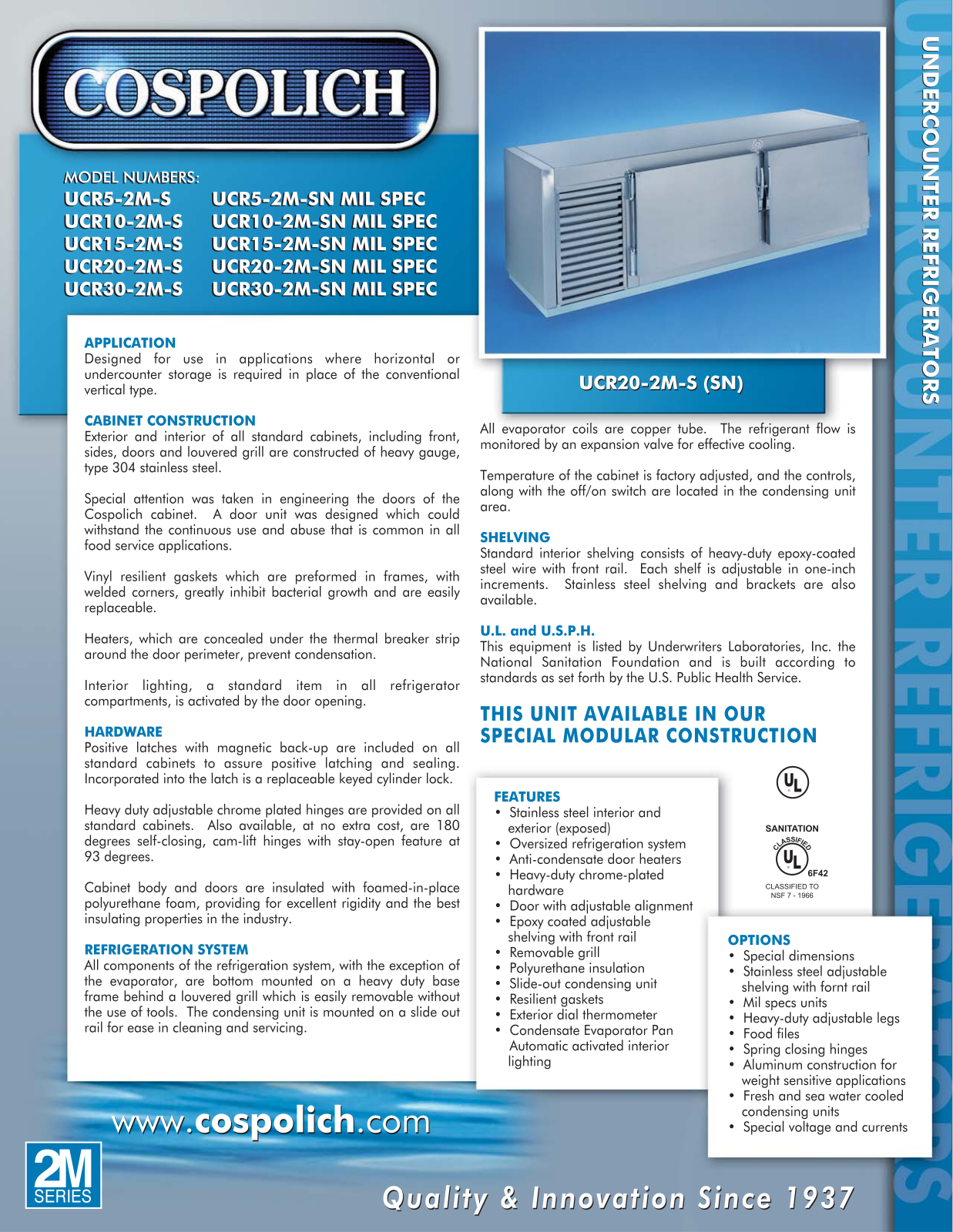 Cospolich UCR10-2M-S User Manual