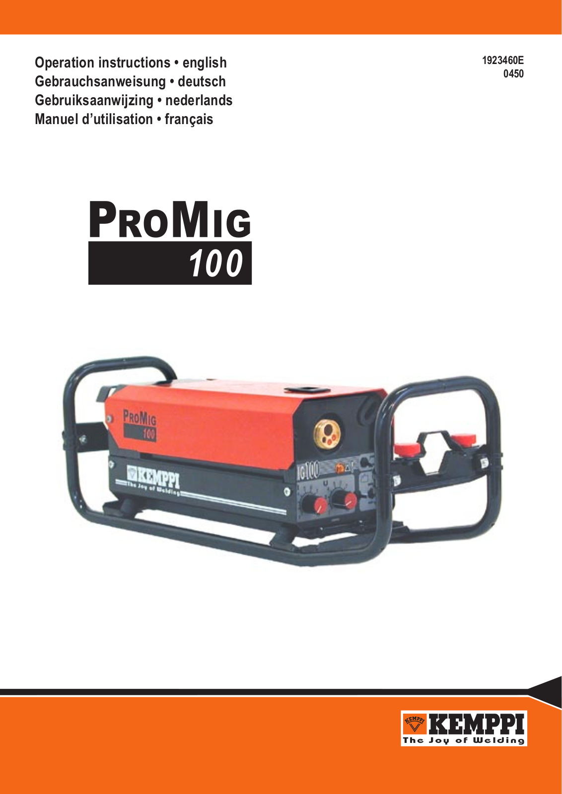 Kemppi Promig 100 User Manual