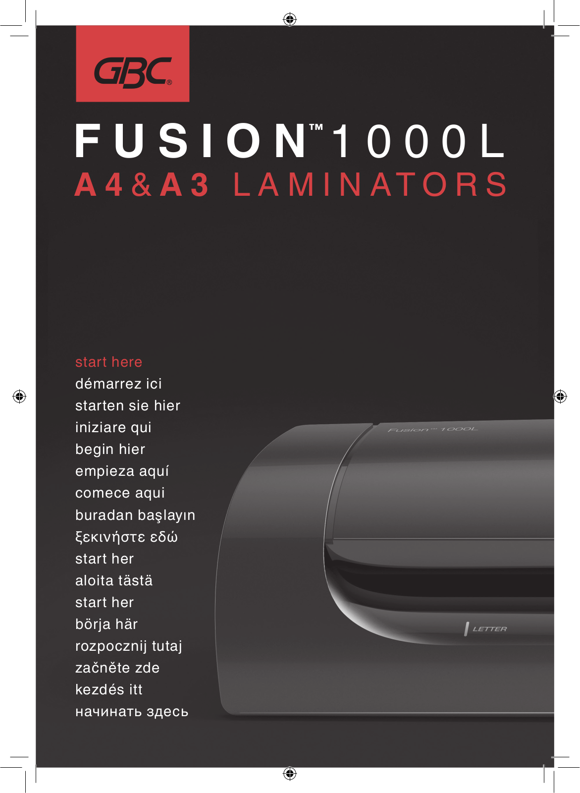 GBC FUSION 1000L User Manual