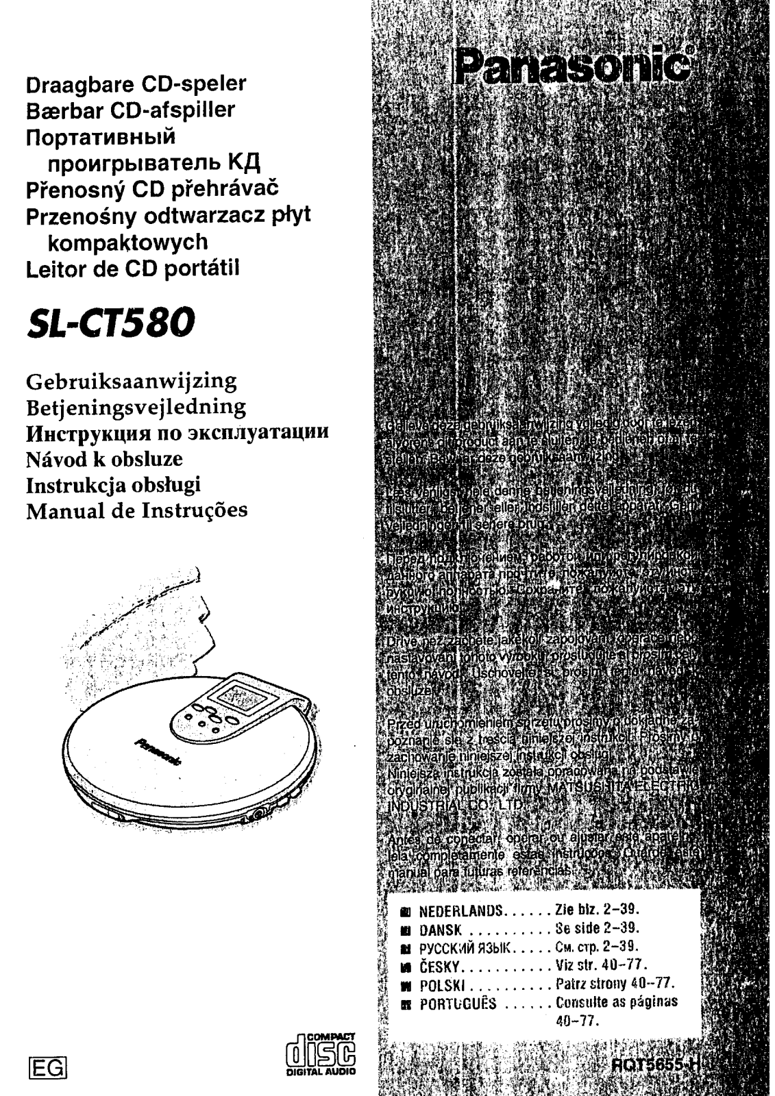 Panasonic SL-CT580 Operating Instruction