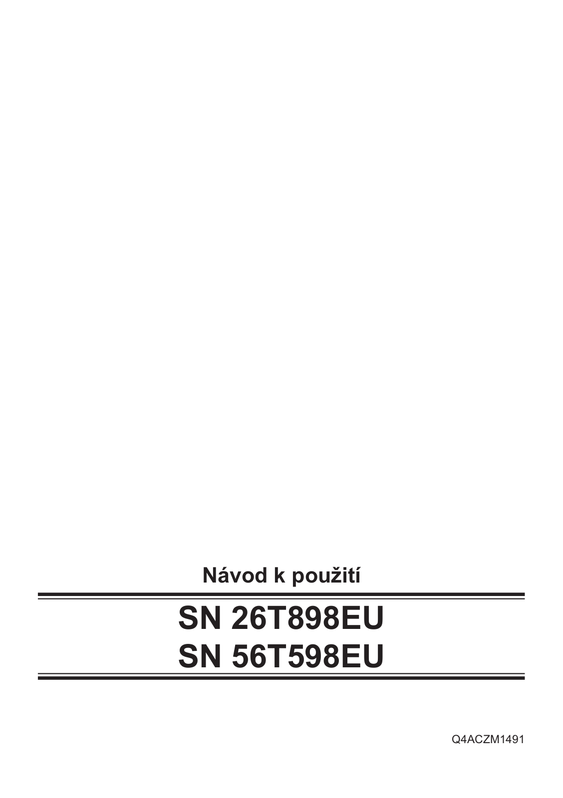 Siemens SN26T898EU User Manual