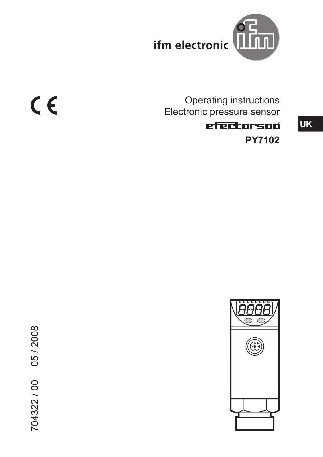 IFM Electronic PY7102 Operating Instructions Manual