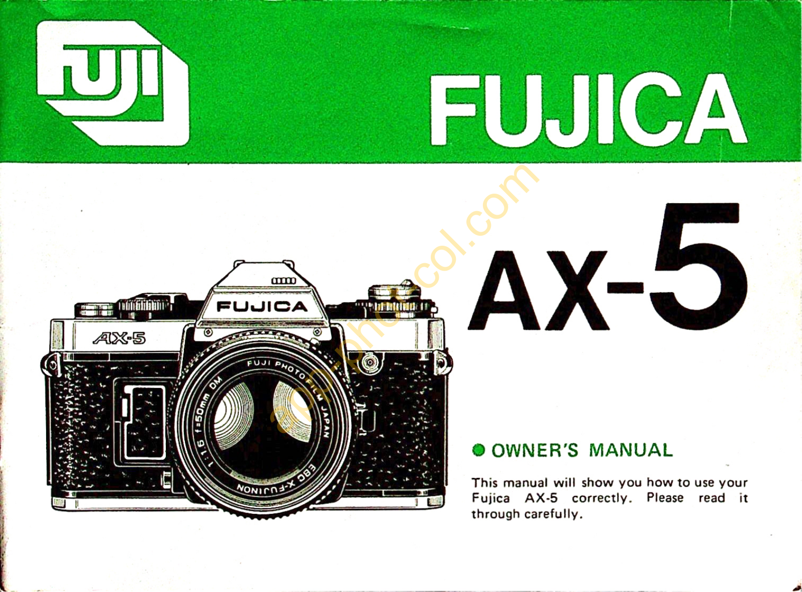 Fujica AX5 User Guide