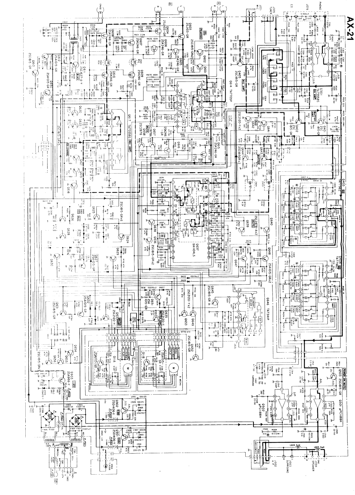 Kenwood AX-21 Schematic