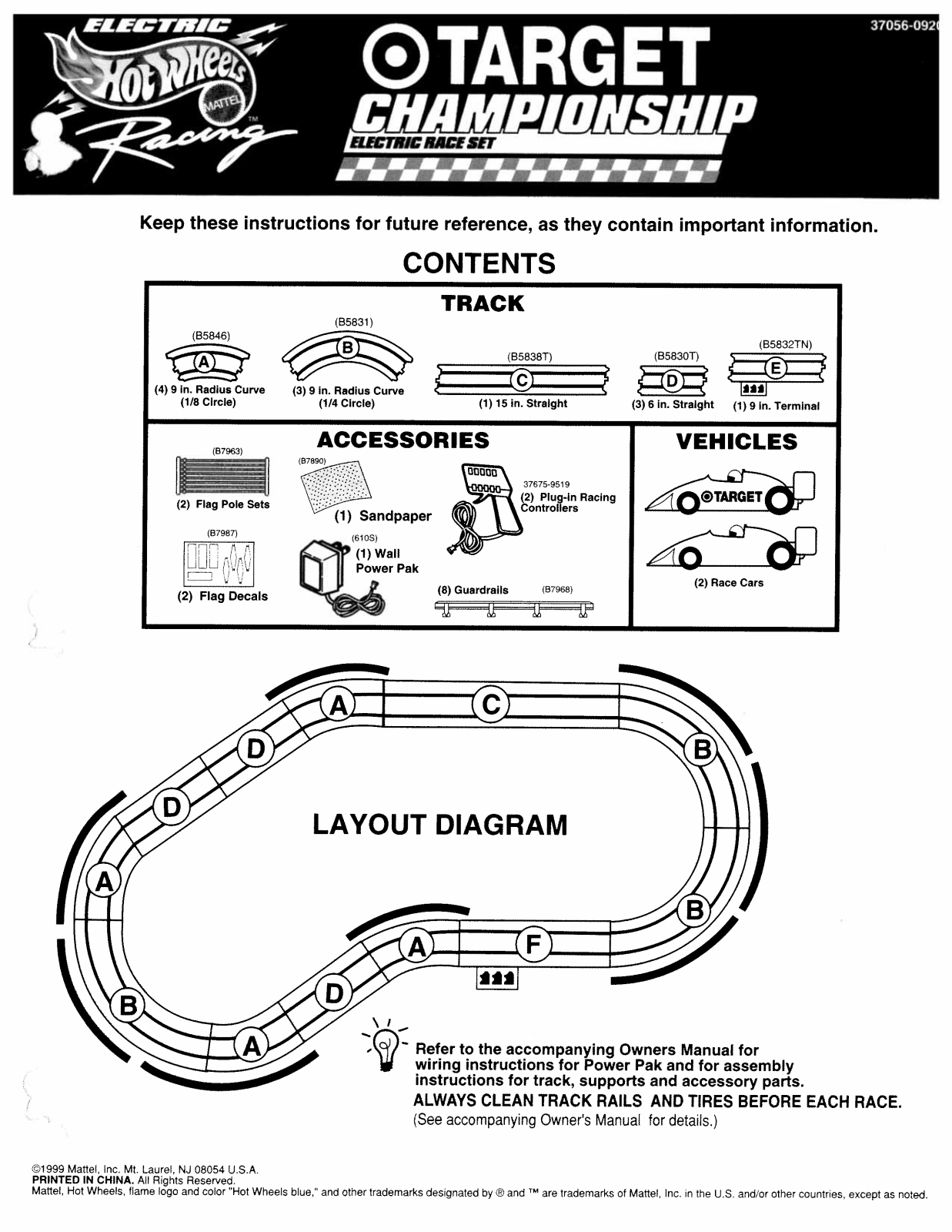 Fisher-Price 37056 Instruction Sheet