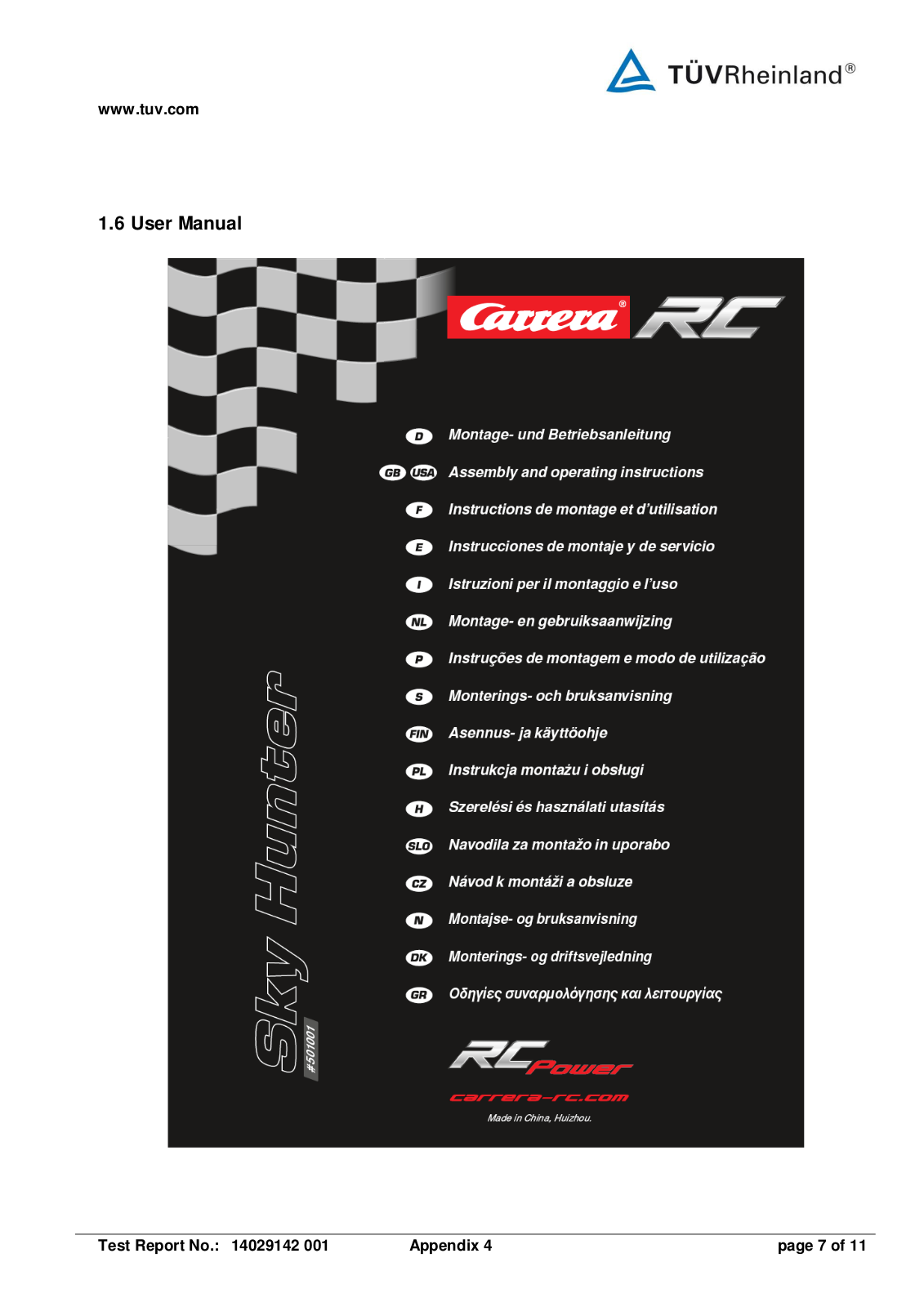 Stadlbauer Vertrieb Ges M B H 900004 1 User Manual