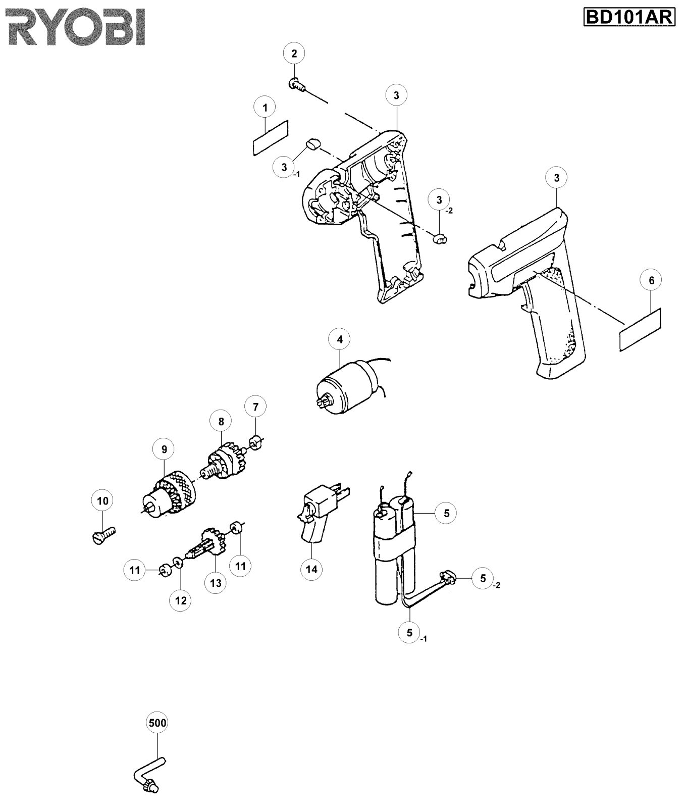 RYOBI BD101AR User Manual