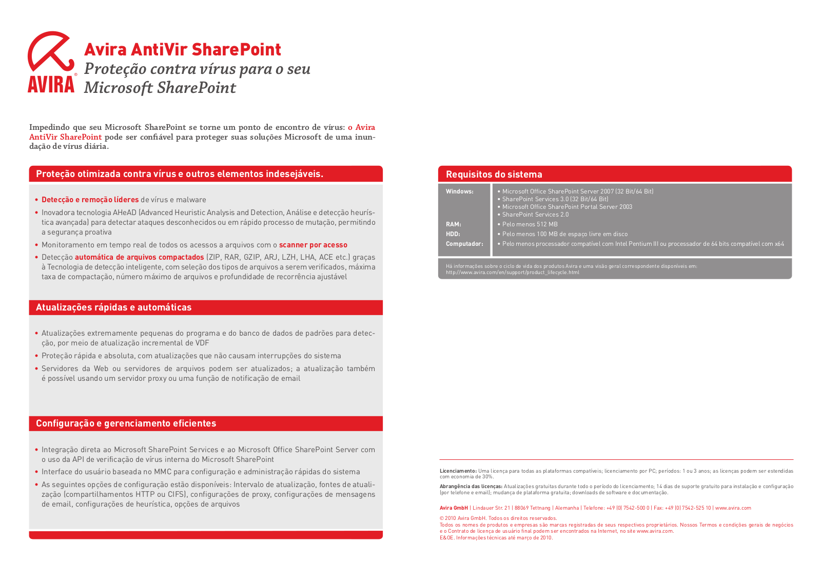 Avira ANTIVIR SHAREPOINT User Manual