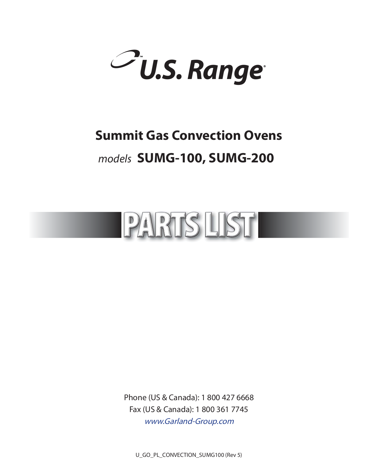 Garland SUMG-100 User Manual