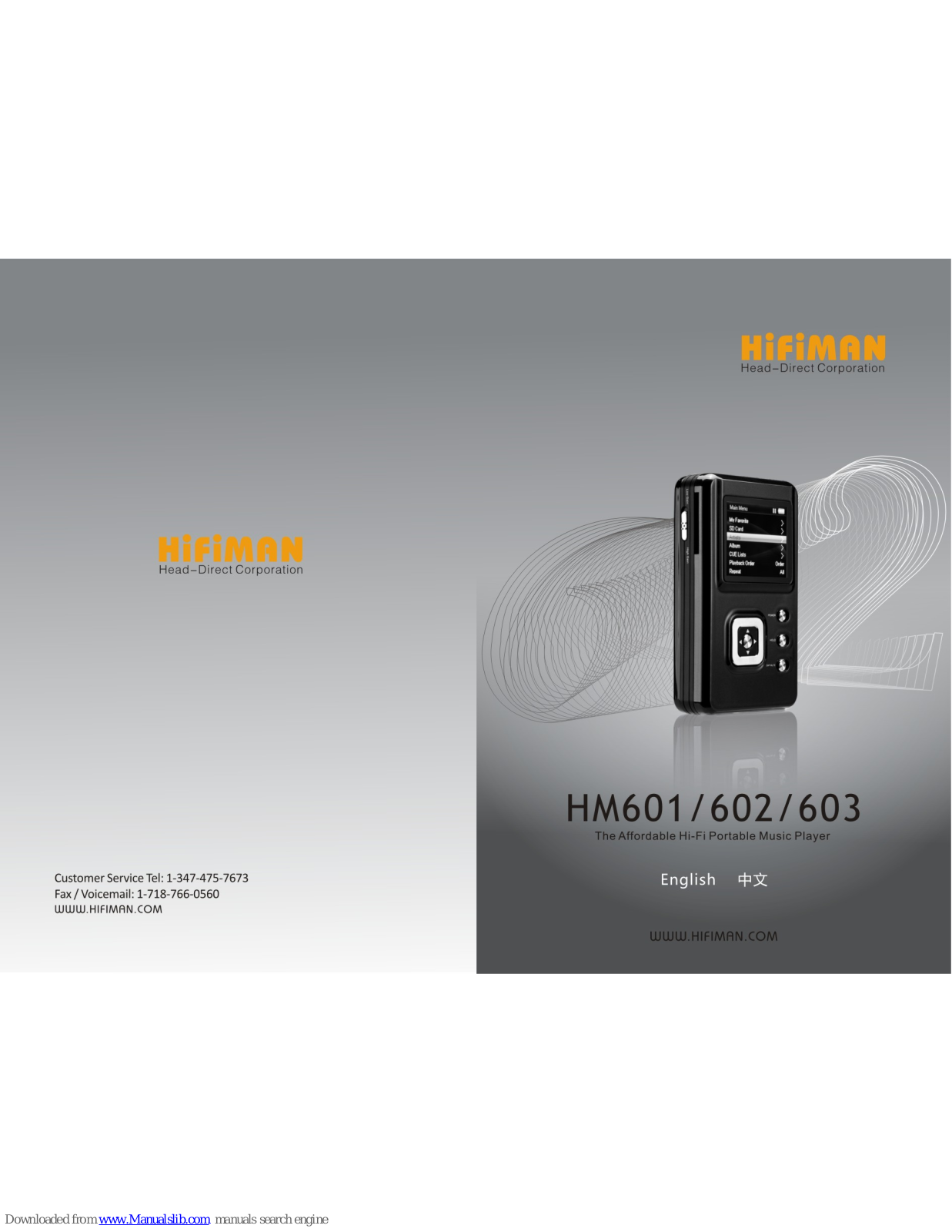 HiFiMAN HM601, HM602 User Manual