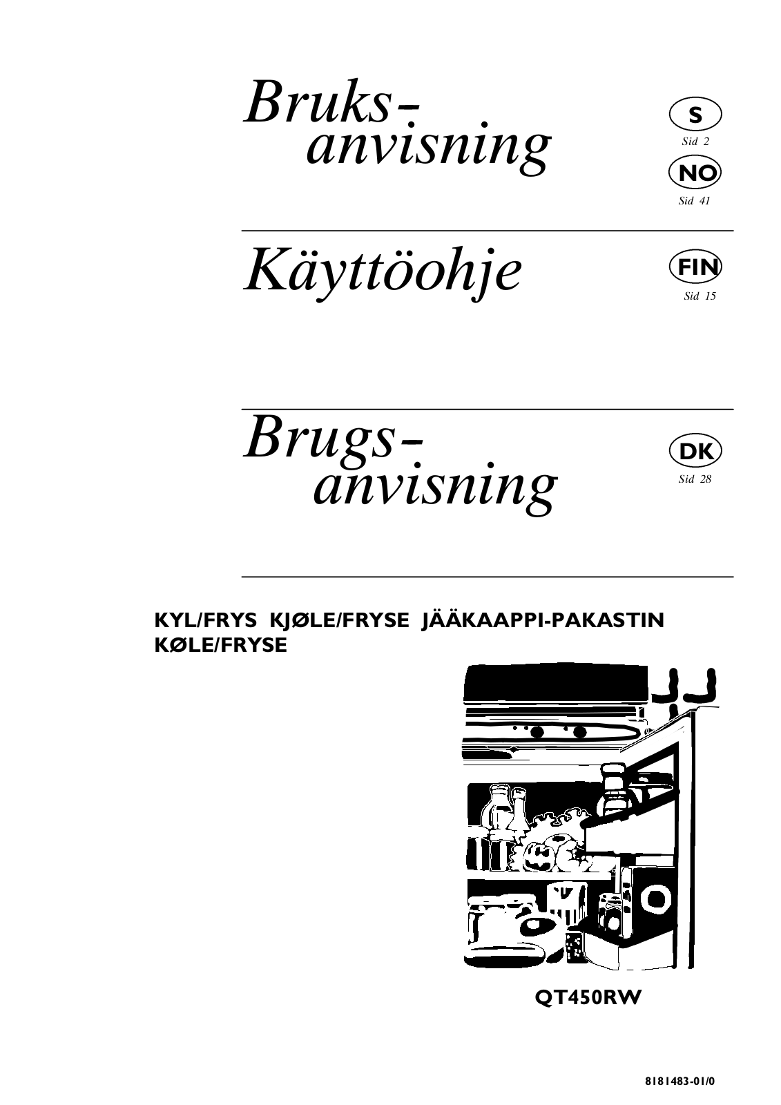 Husqvarna QT450RW User Manual