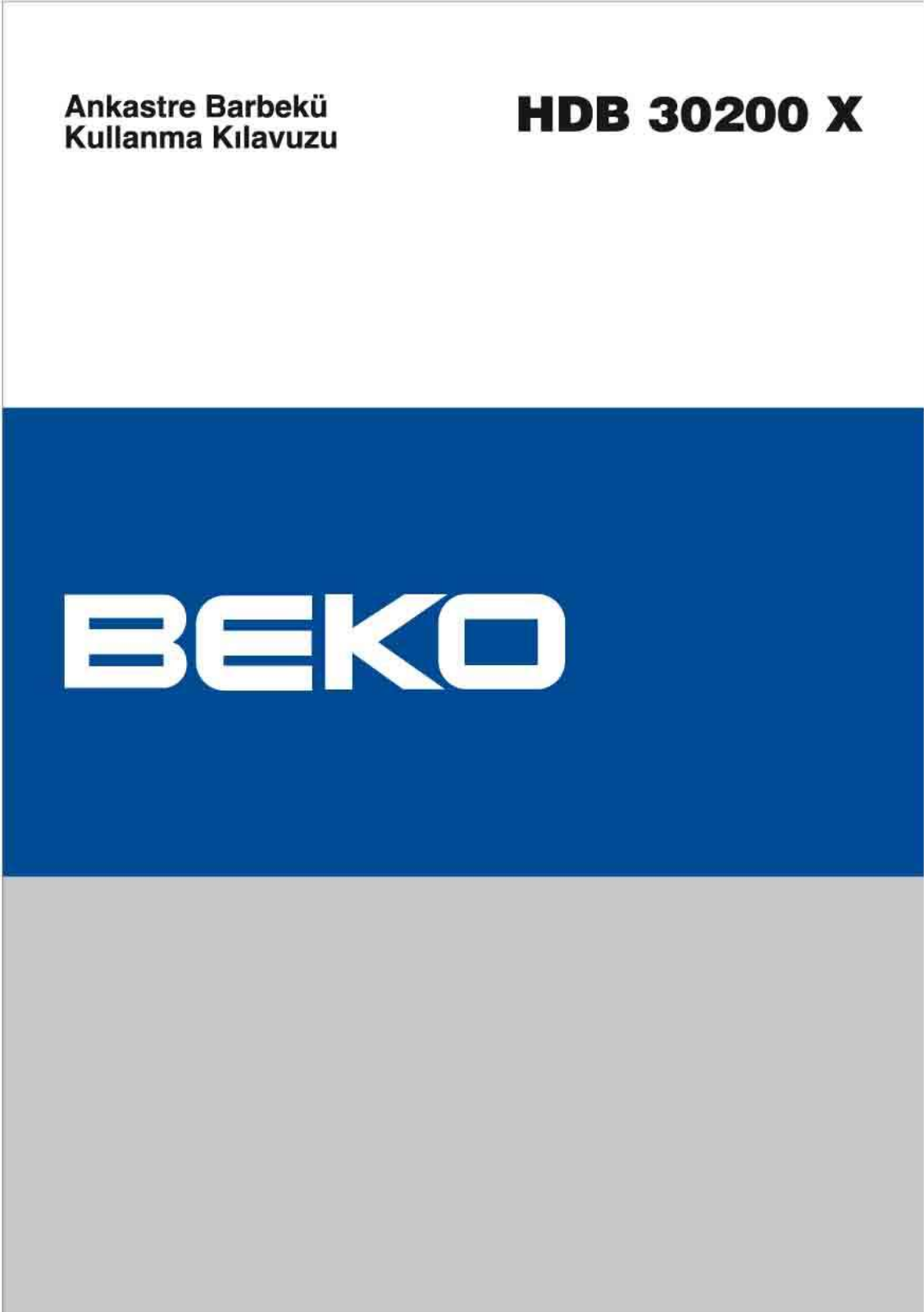 Beko HDB 30200 X User Manual