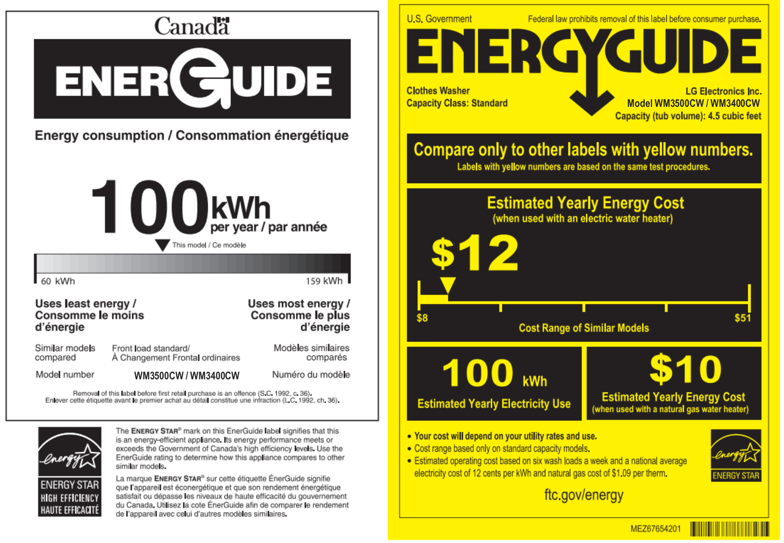 LG LGWADREW03 Energy manual