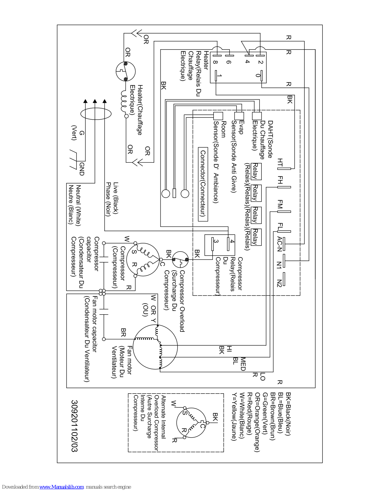 Frigidaire FAH12EN2T3 Wiring Diagram