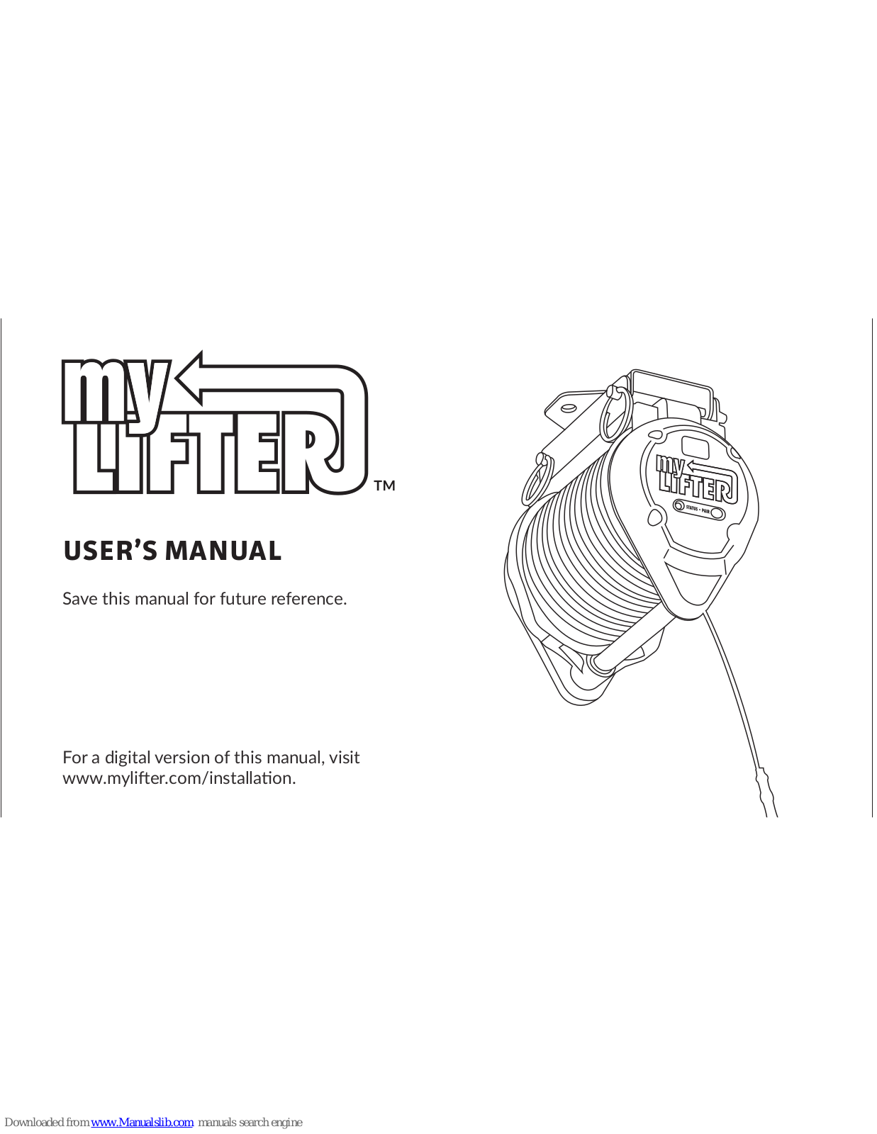 myLIFTER GARAGE SMART User Manual