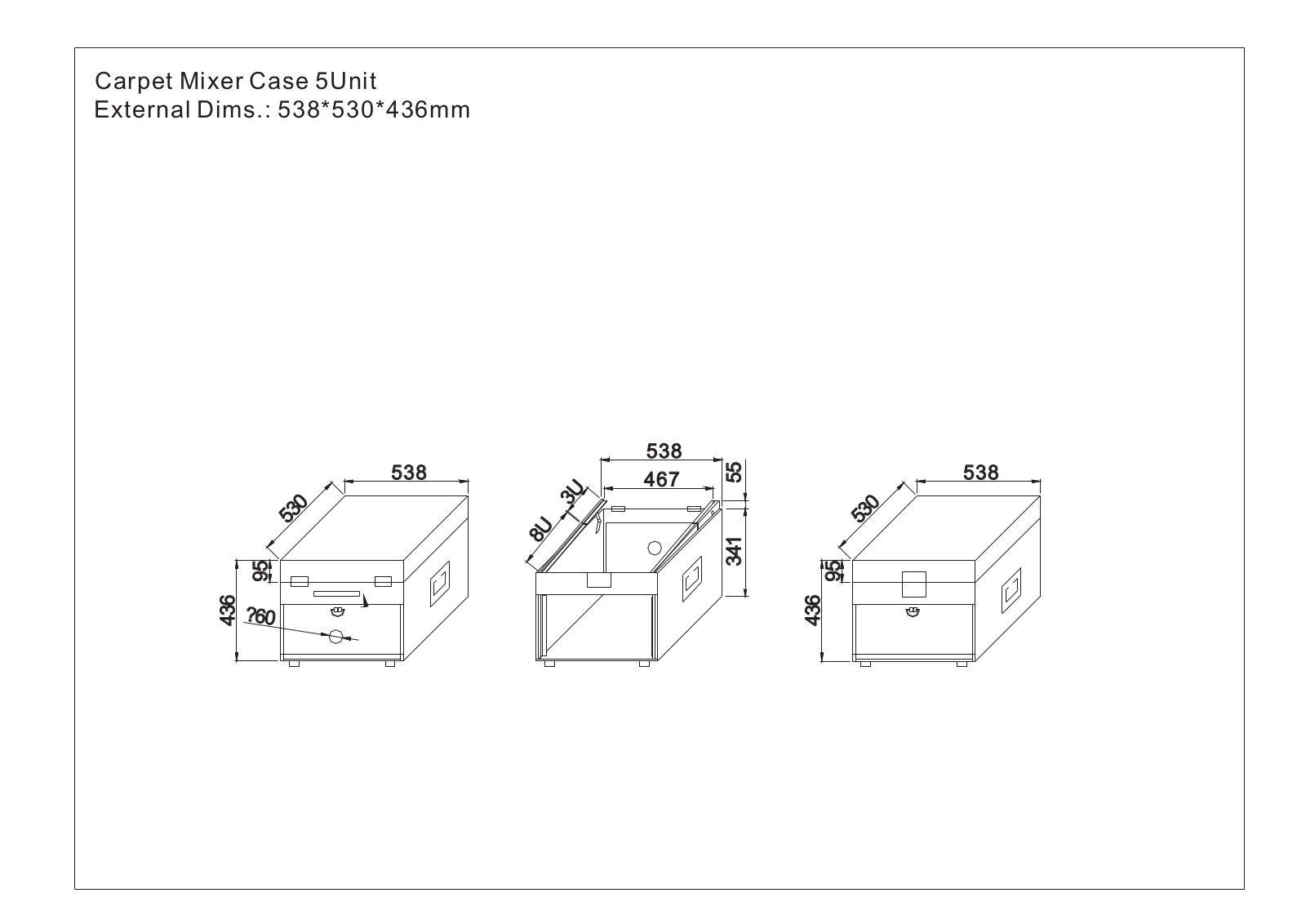 Jbsystems CARPET MIXER CASE 5UNIT User Manual