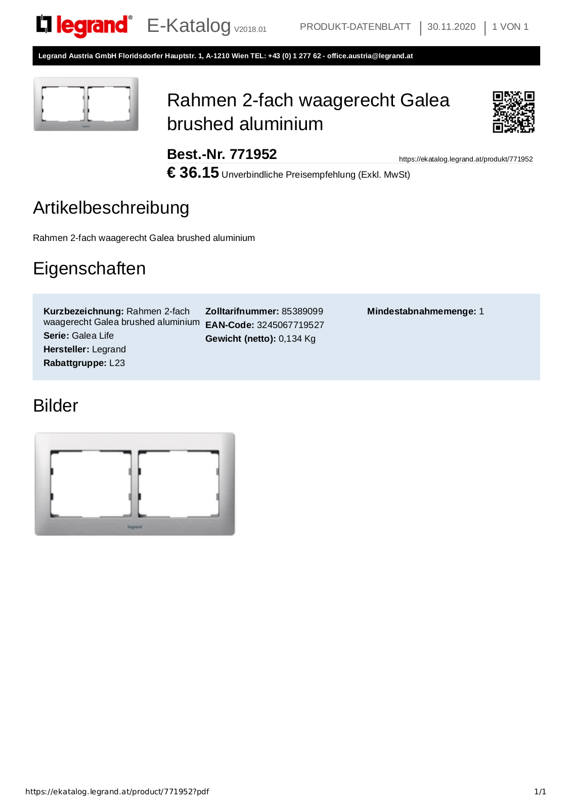 Legrand 771952 User Manual