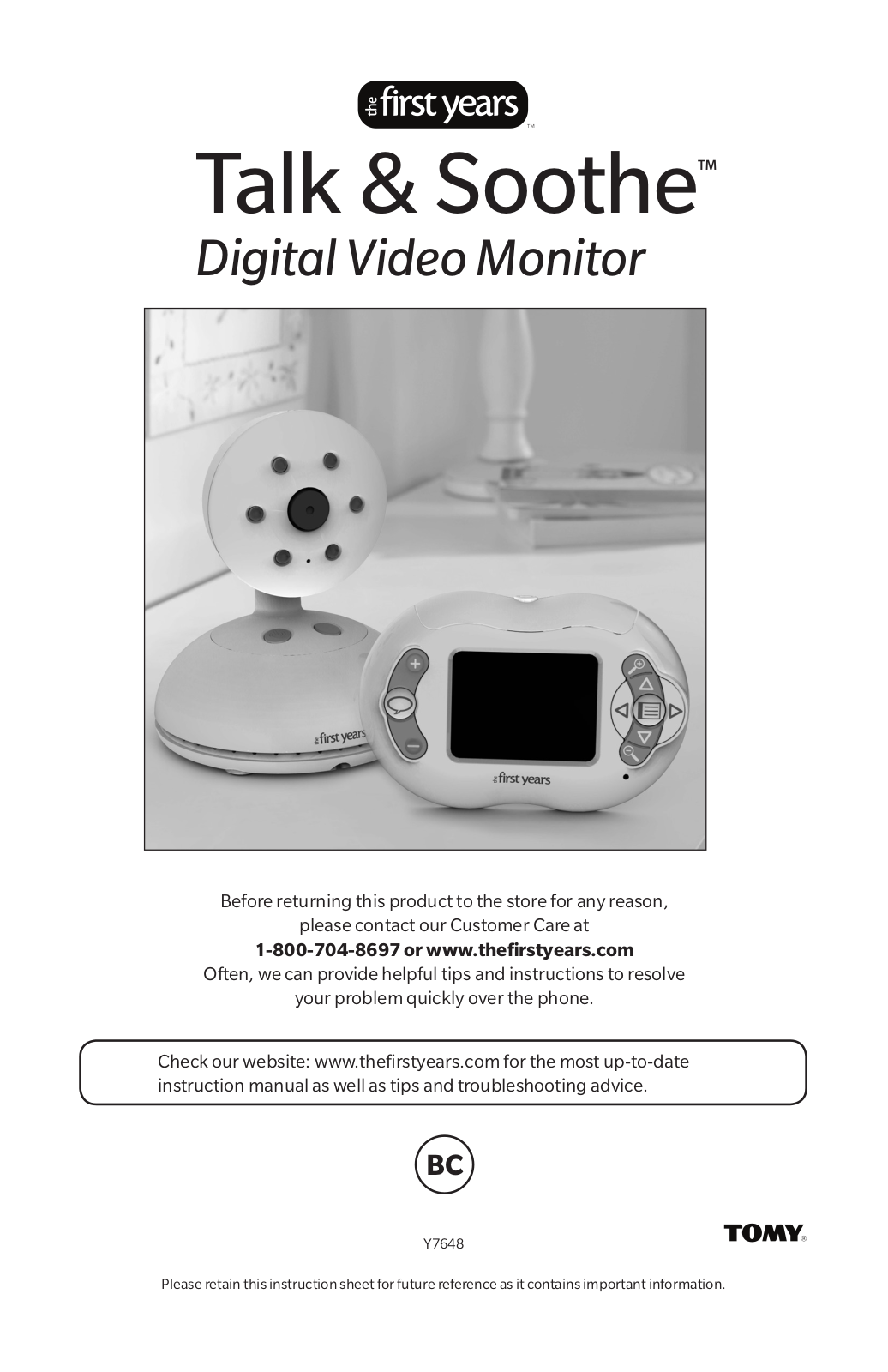 Tomy TFY7648P, TFY7648C User Manual