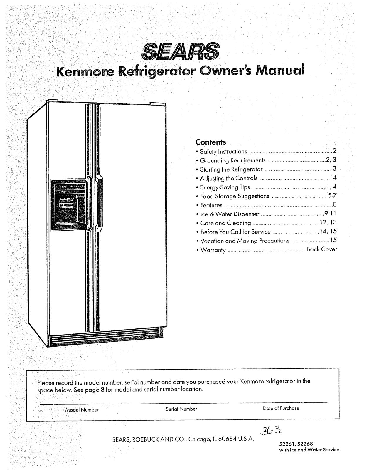 Sears 52261, 52268 User Manual - ManualMachine.com
