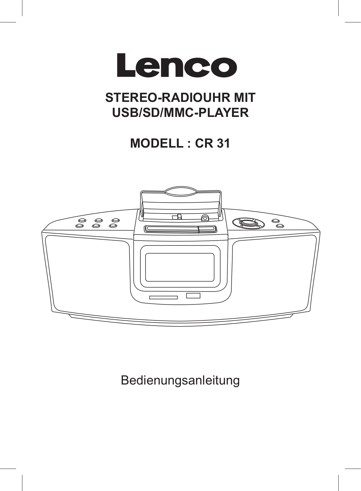 Lenco CR-31 User Manual