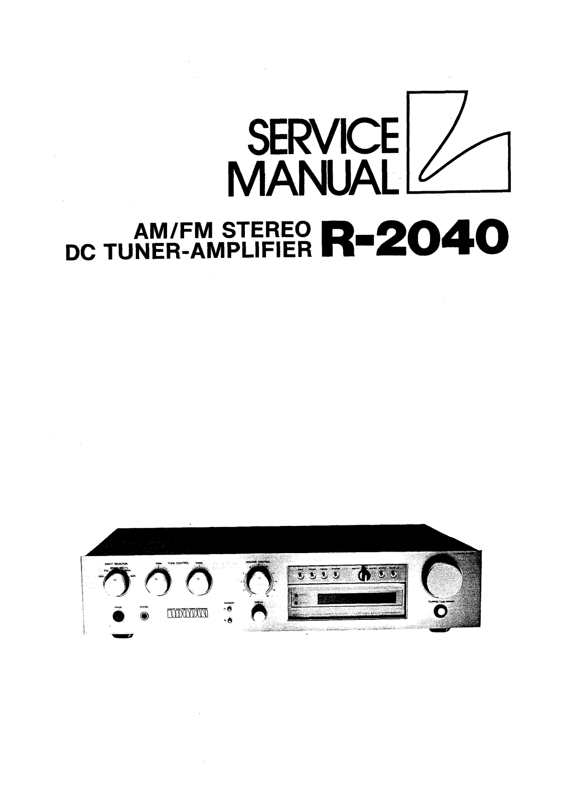 Luxman R-2040 Service manual