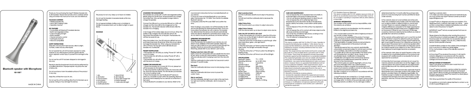 Eurosun 1B110BT User Manual