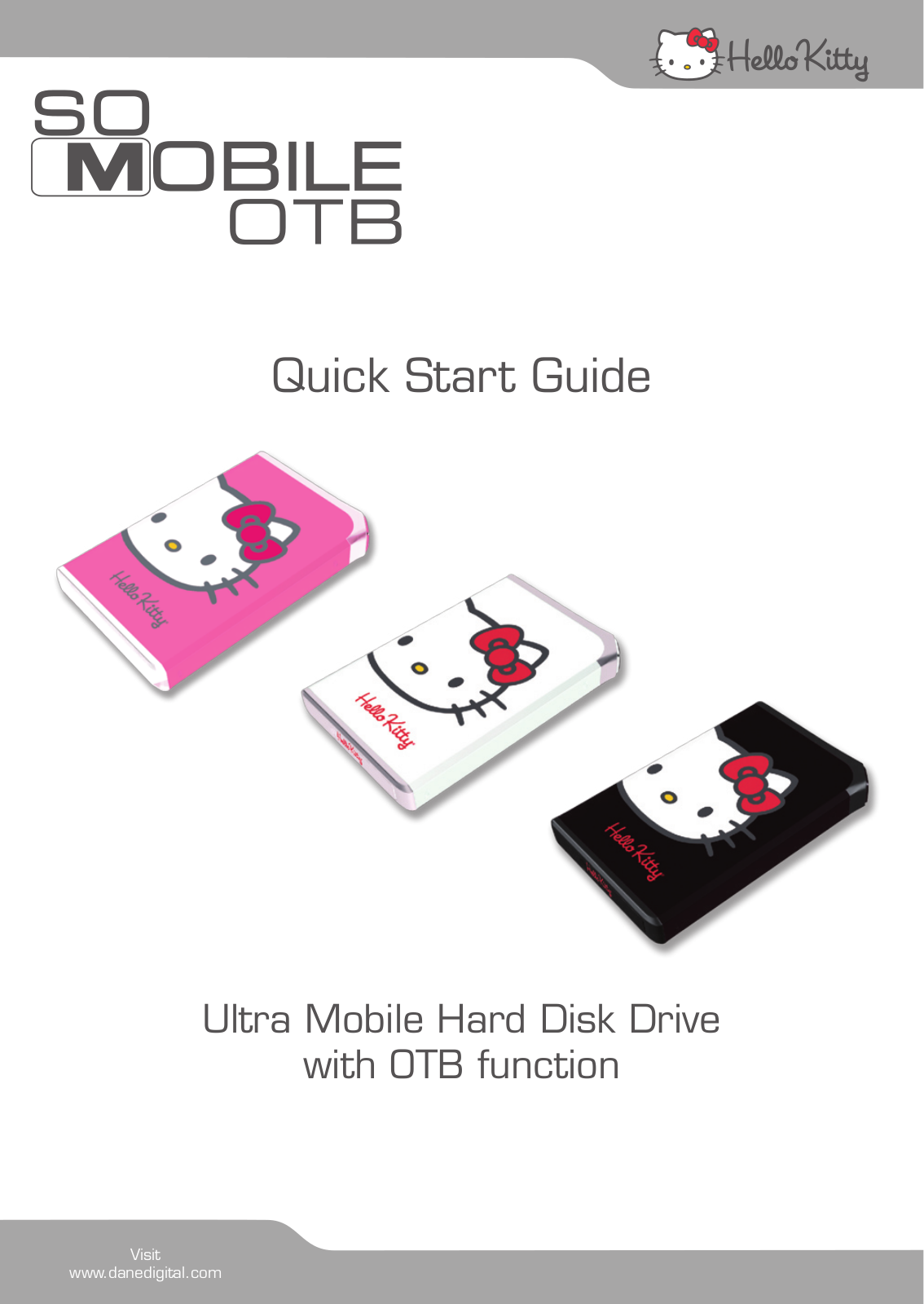 Dane-elec SO MOBILE OTB HELLO KITTY Quick Start Guide