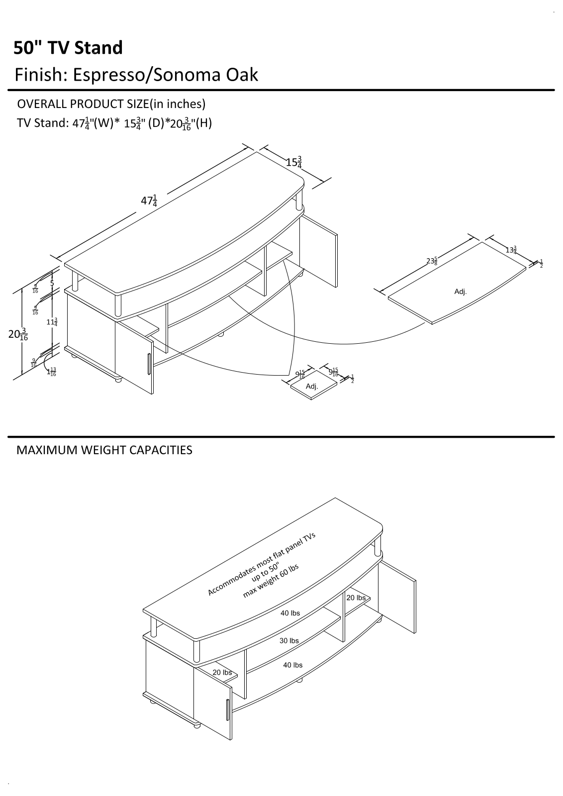 Ebern Designs W004656247 Dimensions - ManualMachine.com