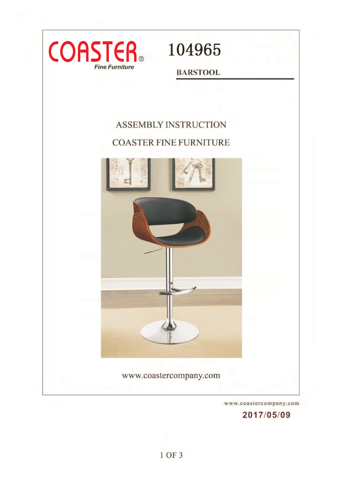 Coaster 104965 Assembly Guide - ManualMachine.com