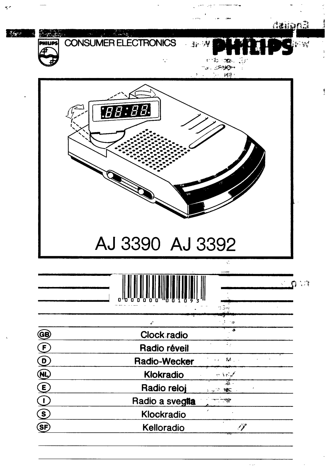 Philips AJ3390 User Manual