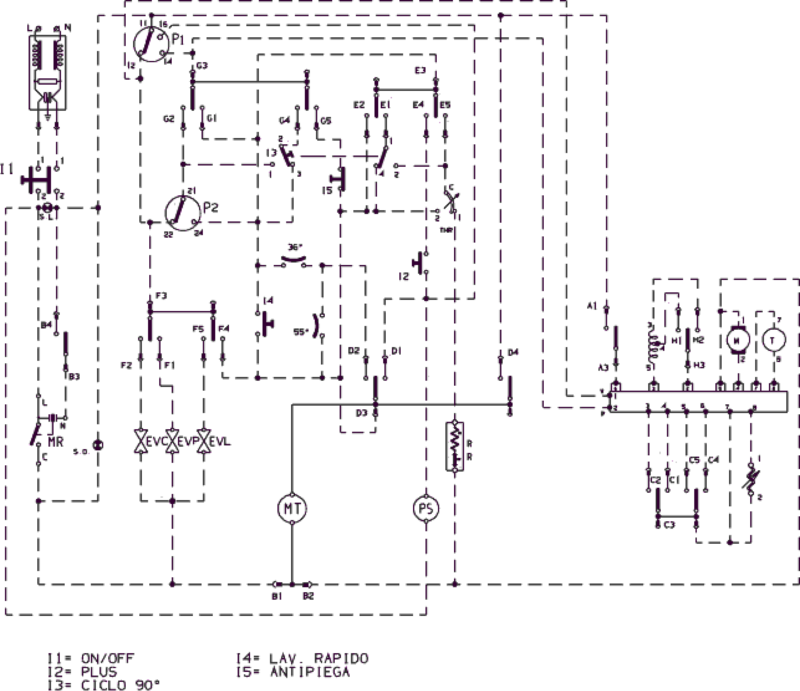 Ariston AL1456TUK Schematic