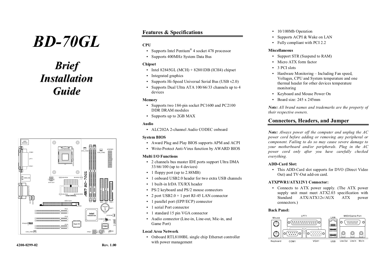 Abit BD-70GL User Manual