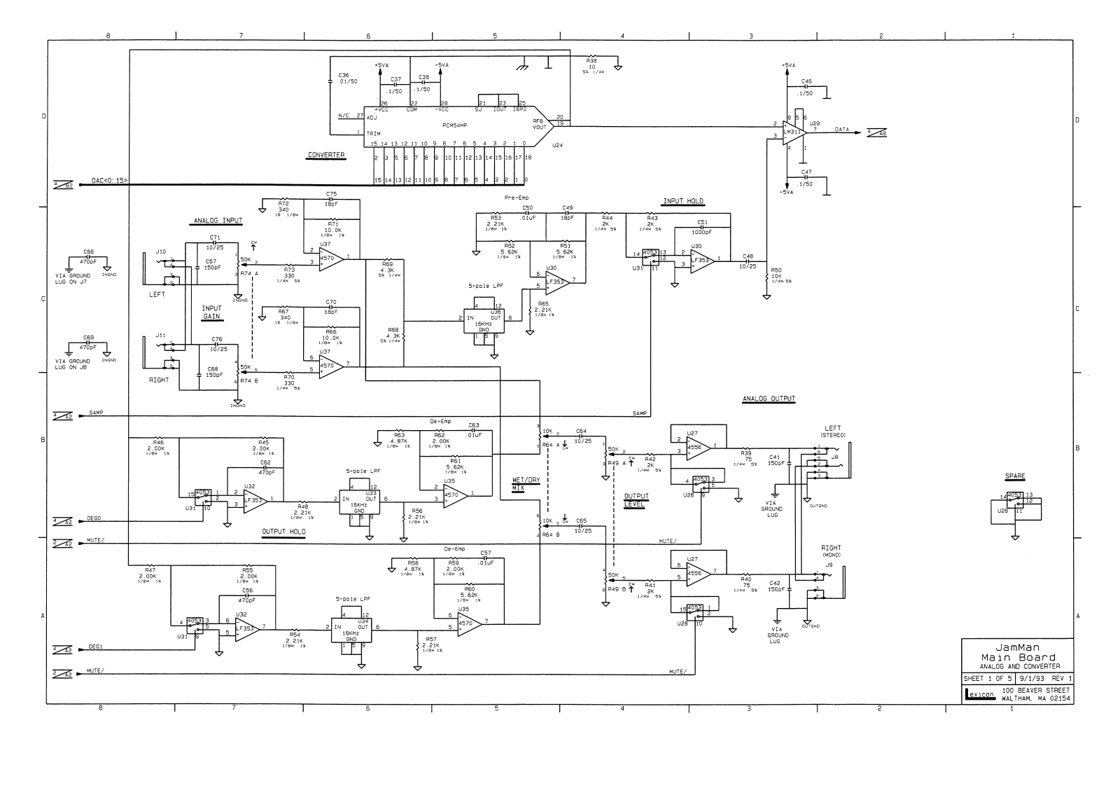 Lexicon Jamman User Manual